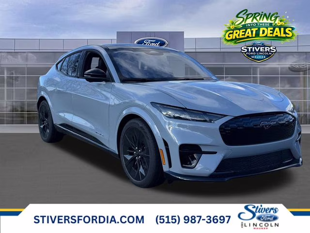 2025 Glacier Gray Metallic TriCoat Ford Mustang Mach-E GT AWD SUV