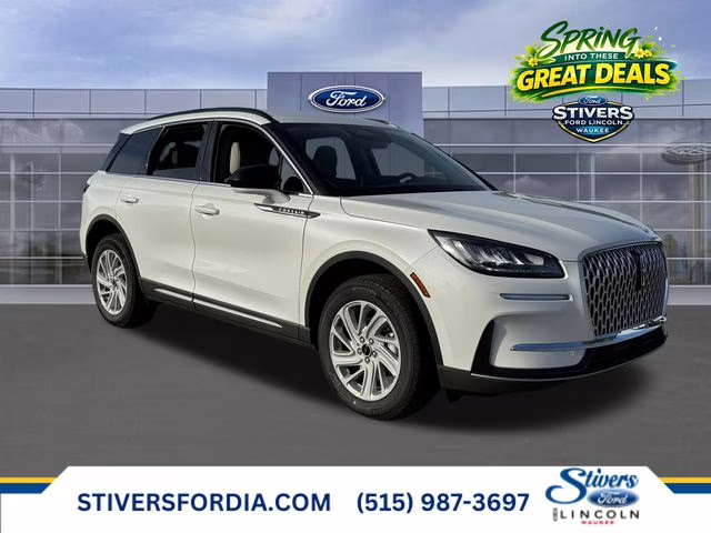 2026 Pristine White Metallic Tri-Coat Lincoln Corsair Premiere AWD SUV