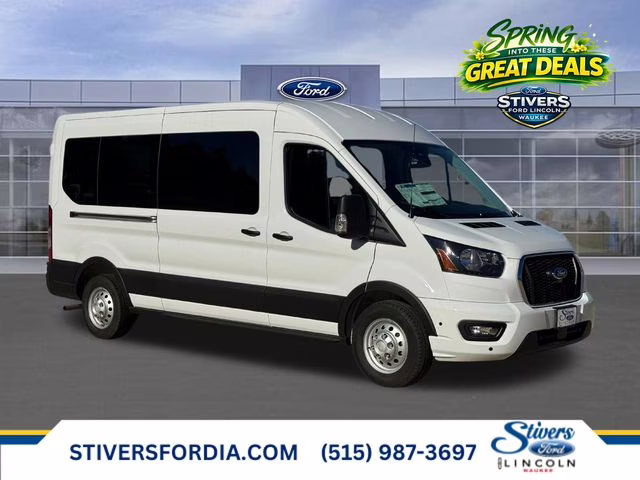 2025 Oxford White Ford Transit-350 XLT AWD Crossover