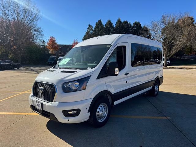 2025 Oxford White Ford Transit-350 XLT AWD Crossover