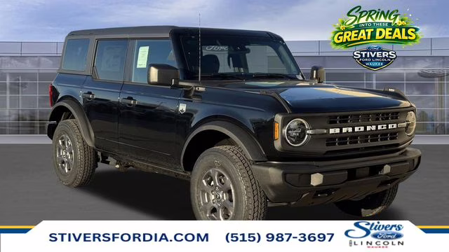 2025 Shadow Black Ford Bronco Big Bend 4X4 SUV