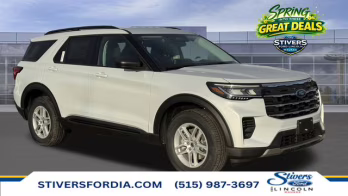 2026 Space White Metallic Ford Explorer Active 4X4 SUV