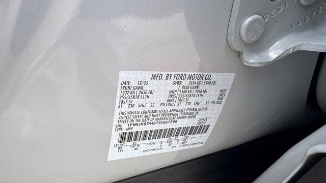 2026 Space White Metallic Ford Explorer Active 4X4 SUV