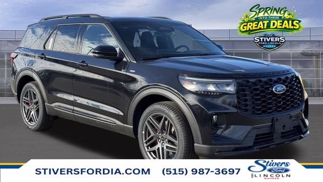 2026 Agate Black Metallic Ford Explorer ST-Line 4X4 SUV