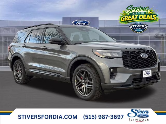 2026 Carbonized Gray Metallic Ford Explorer ST-Line 4X4 SUV