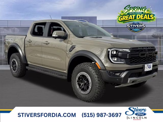 2025 Gray Ford Ranger Raptor 4X4 Truck