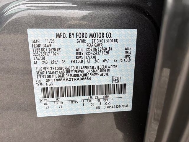 2026 Carbonized Gray Metallic Ford Maverick XLT FWD Truck