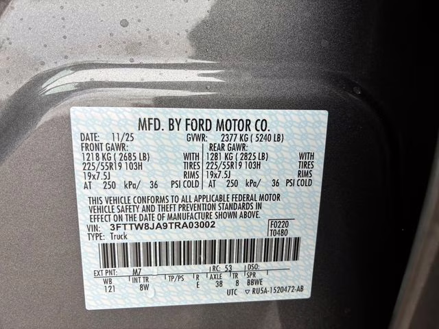 2026 Gray Metallic Ford Maverick XLT AWD Truck