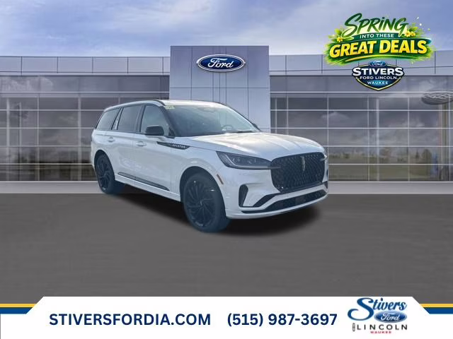 2026 Pristine White Metallic Tri-Coat Lincoln Aviator Reserve AWD SUV