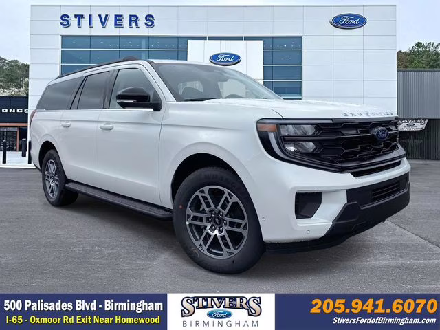 2025 Star White Metallic Tri-Coat Ford Expedition Max Active RWD SUV