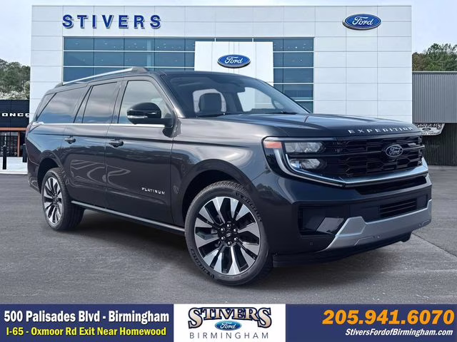 2025 Dark Matter Gray Metallic Ford Expedition Max Platinum 4X4 SUV
