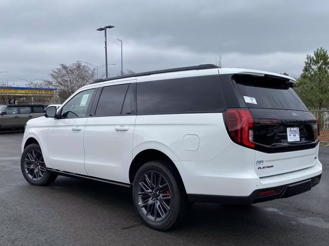 2025 Star White Metallic Tri-Coat Ford Expedition Max Platinum 4X4 SUV