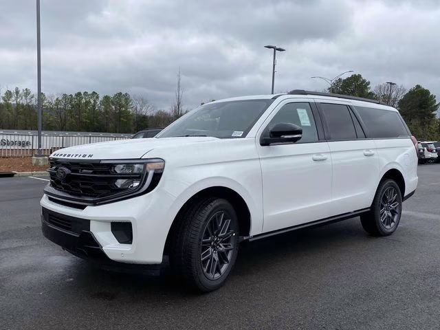 2025 Star White Metallic Tri-Coat Ford Expedition Max Platinum 4X4 SUV