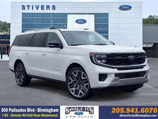 2026 White Metallic Ford Expedition Max Platinum 4X4 SUV