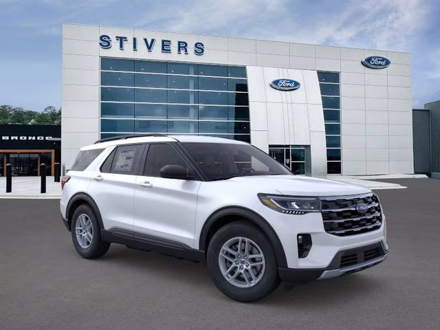 2026 White Metallic Ford Explorer Active RWD SUV