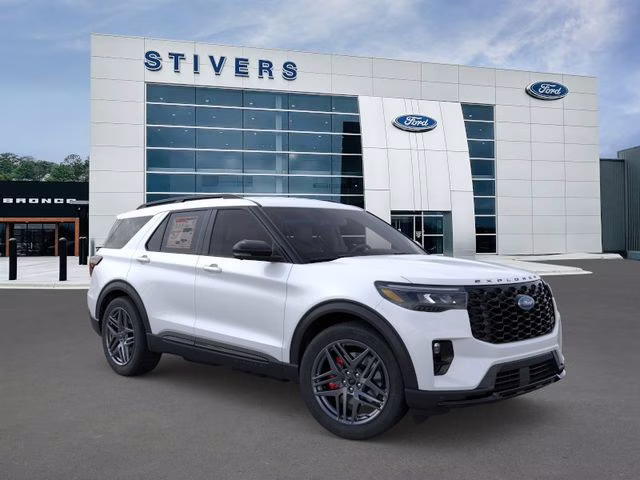 2026 White Metallic Ford Explorer ST 4X4 SUV