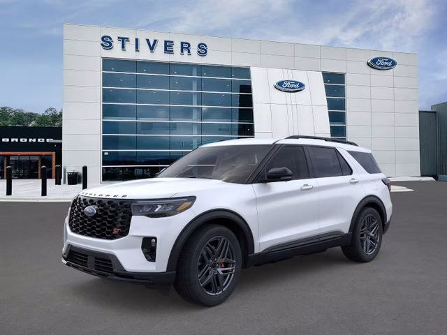 2026 White Metallic Ford Explorer ST 4X4 SUV