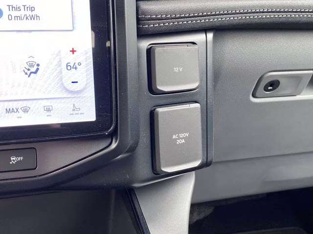 2025 Antimatter Blue Metallic Ford F-150 Lightning Flash AWD Truck