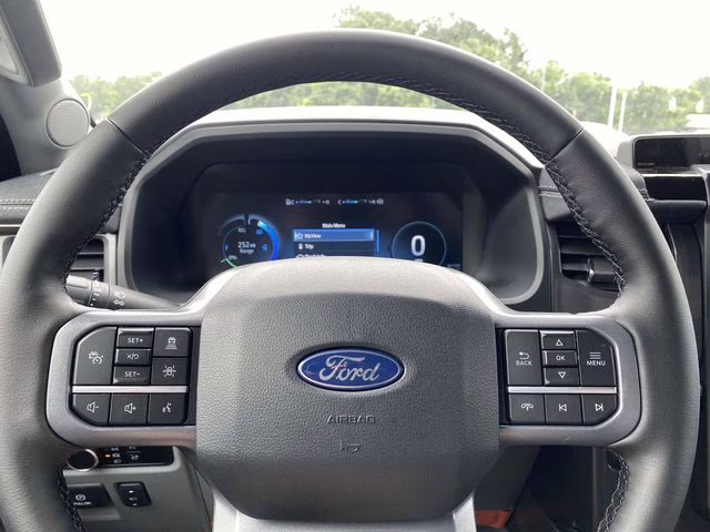 2025 Antimatter Blue Metallic Ford F-150 Lightning Flash AWD Truck