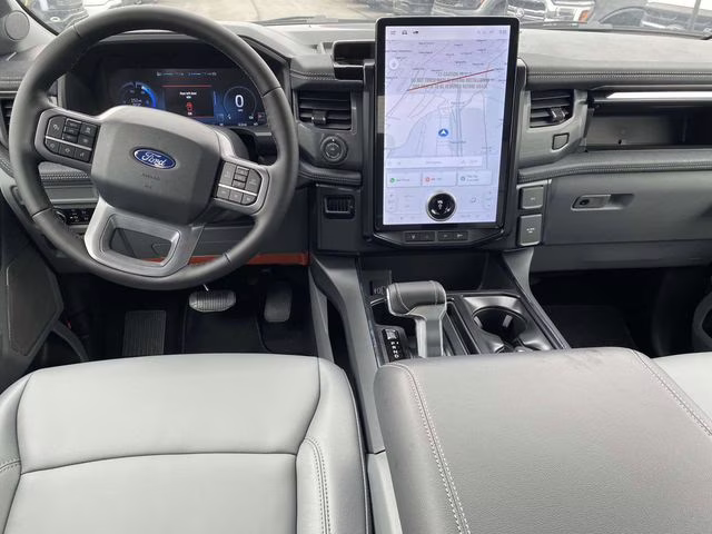 2025 Antimatter Blue Metallic Ford F-150 Lightning Flash AWD Truck