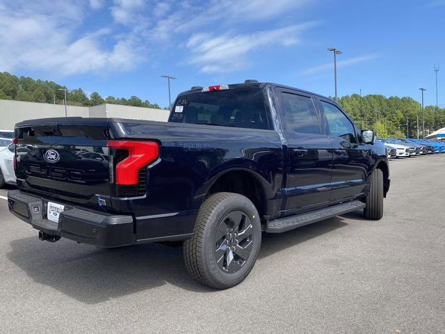 2025 Antimatter Blue Metallic Ford F-150 Lightning Flash AWD Truck