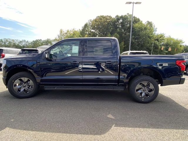 2025 Antimatter Blue Metallic Ford F-150 Lightning Flash AWD Truck