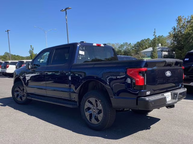 2025 Antimatter Blue Metallic Ford F-150 Lightning Flash AWD Truck