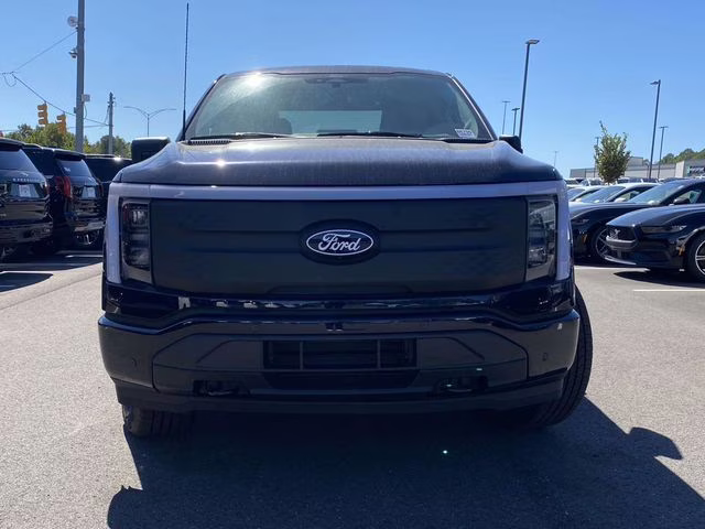 2025 Antimatter Blue Metallic Ford F-150 Lightning Flash AWD Truck