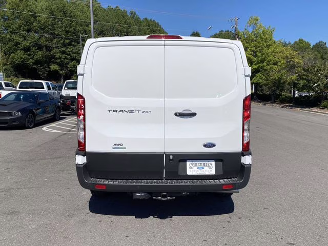 2025 Oxford White Ford Transit Cargo Van Base AWD Van