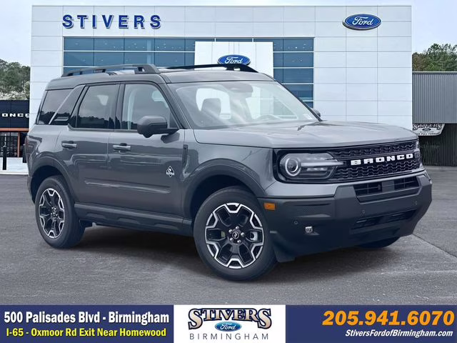2025 Carbonized Gray Metallic Ford Bronco Sport Outer Banks 4X4 SUV