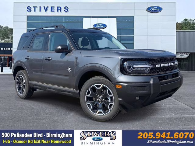 2025 Gray Metallic Ford Bronco Sport Outer Banks 4X4 SUV