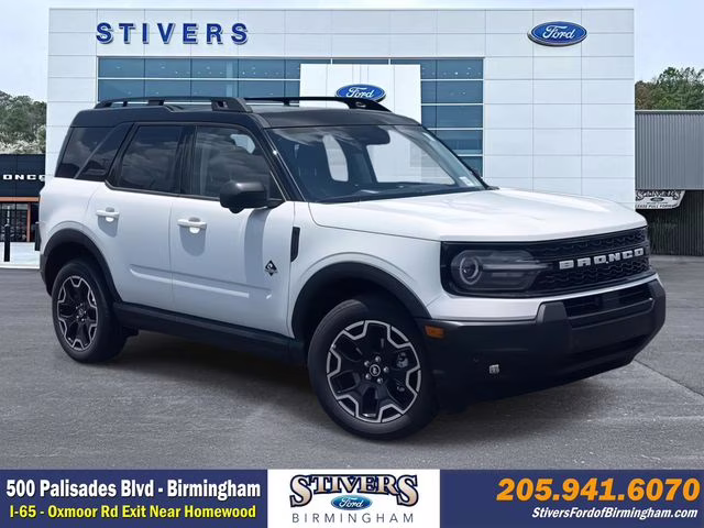 2025 Oxford White Ford Bronco Sport Outer Banks 4X4 SUV