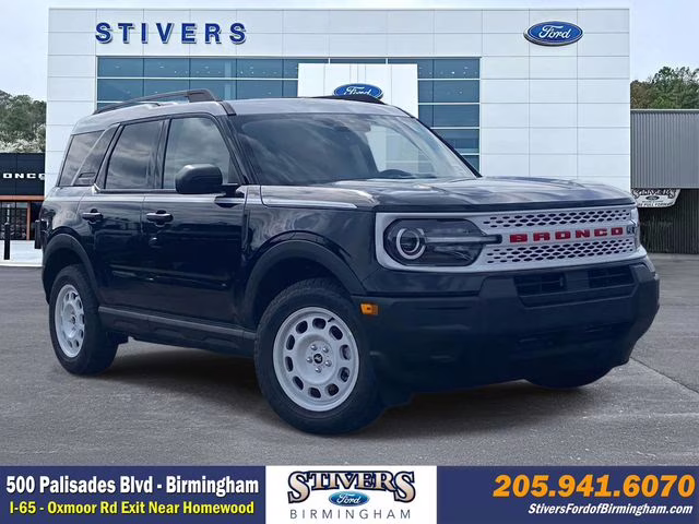 2025 Shadow Black Ford Bronco Sport Heritage 4X4 SUV