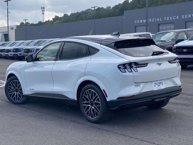 2025 Star White Metallic Tri-Coat Ford Mustang Mach-E Premium AWD SUV