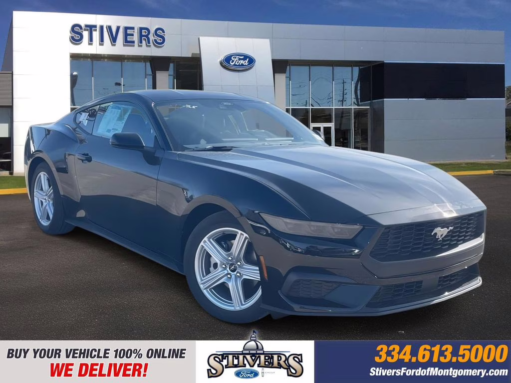 2026 Shadow Black Ford Mustang EcoBoost RWD Coupe