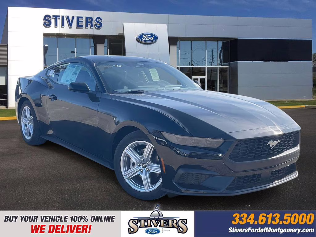 2026 Shadow Black Ford Mustang EcoBoost RWD Coupe