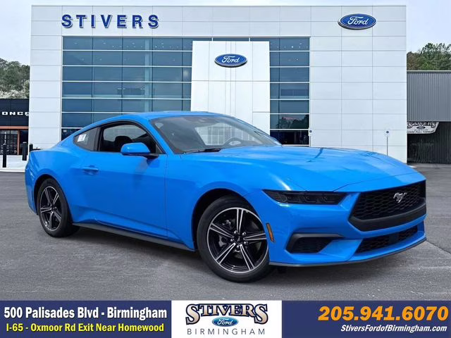 2025 Grabber Blue Metallic Ford Mustang EcoBoost RWD Coupe