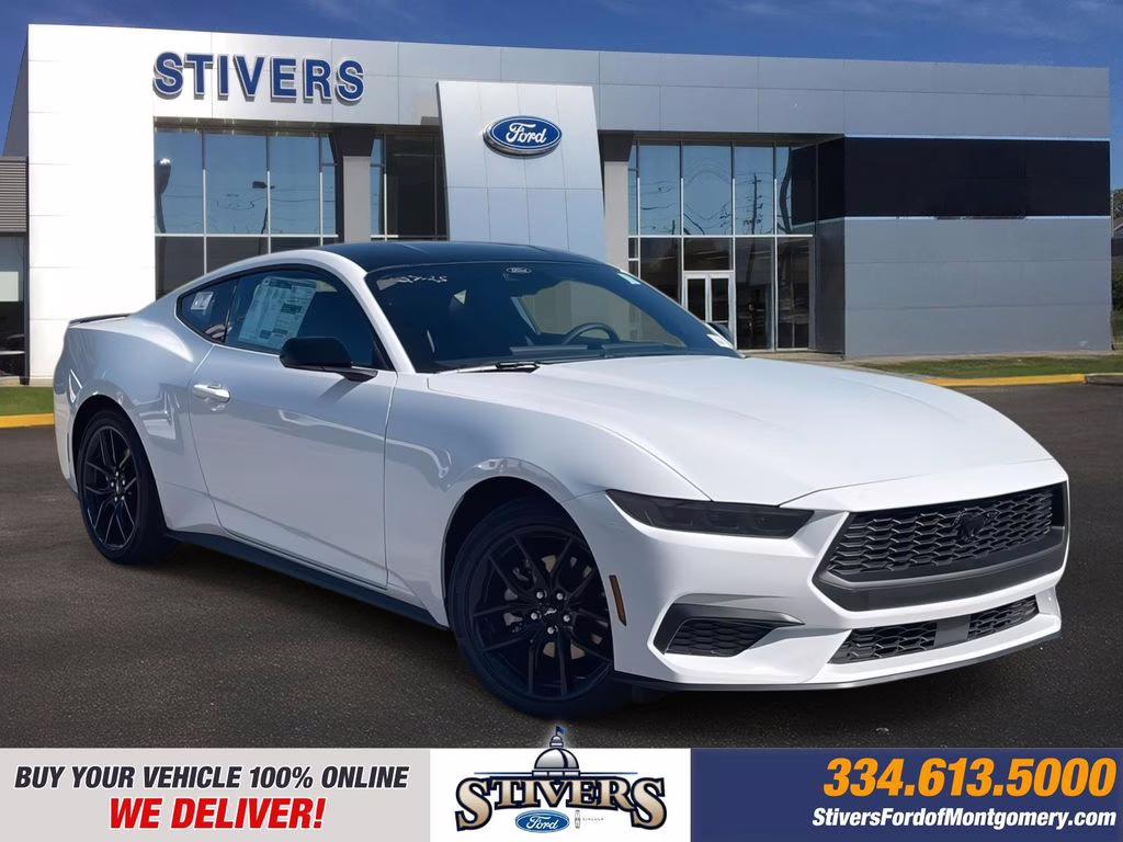 2026 Oxford White Ford Mustang EcoBoost RWD Coupe