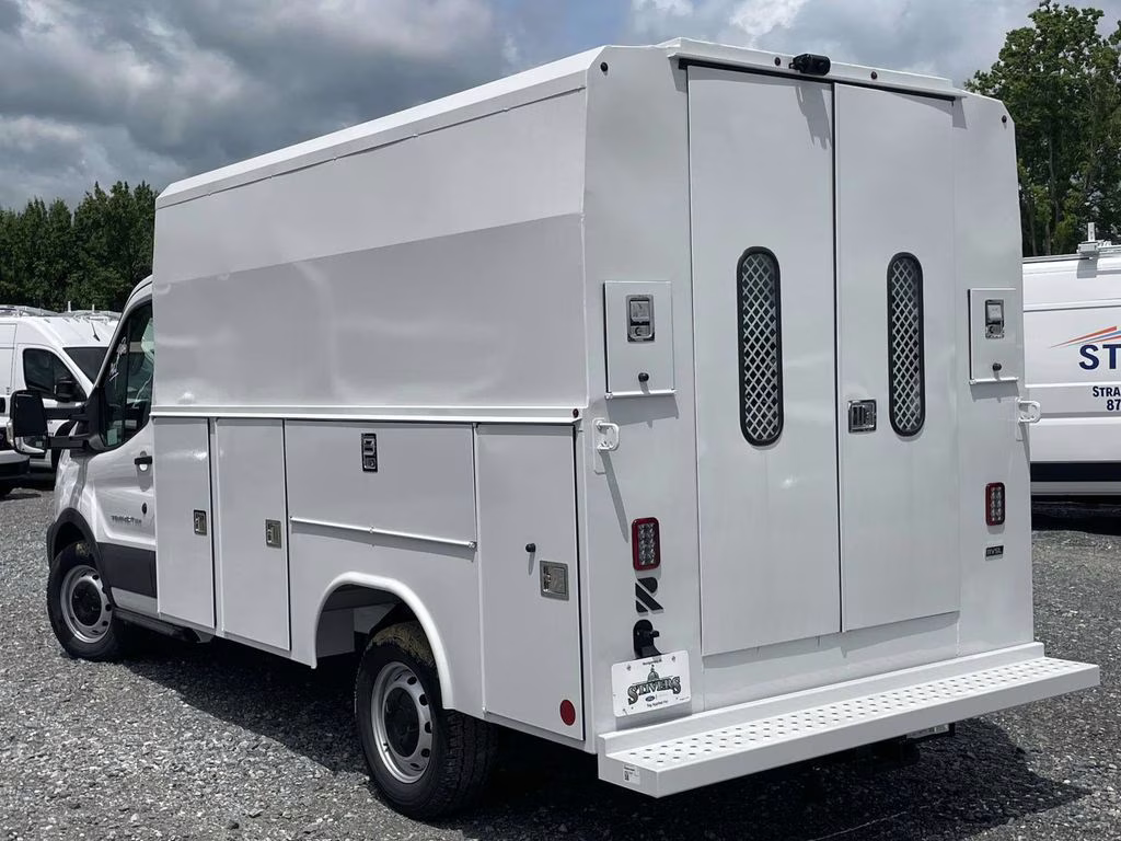 2025 Oxford White Ford Transit Cargo Van Base RWD Truck