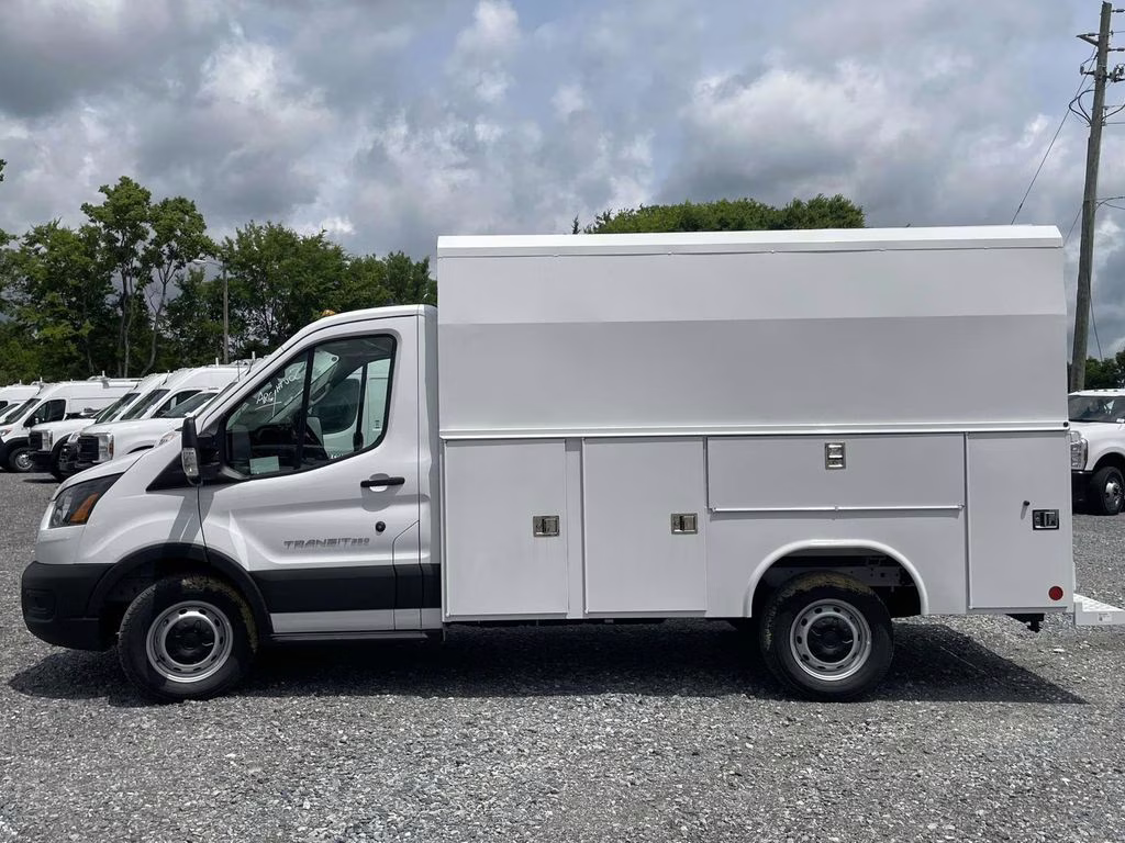 2025 Oxford White Ford Transit Cargo Van Base RWD Truck