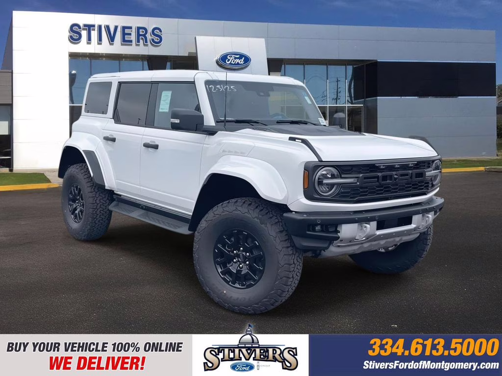 2025 Oxford White Ford Bronco Raptor 4X4 SUV