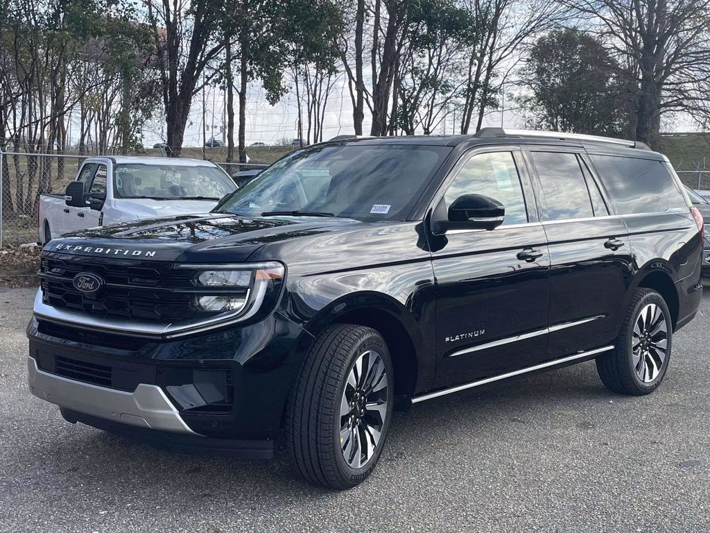 2025 Agate Black Metallic Ford Expedition Max Platinum 4X4 SUV