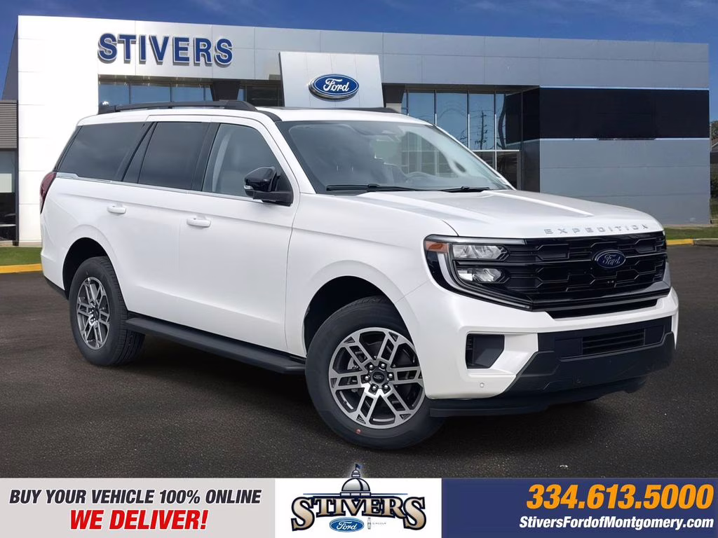 2026 Star White Metallic Tri-Coat Ford Expedition Active RWD SUV