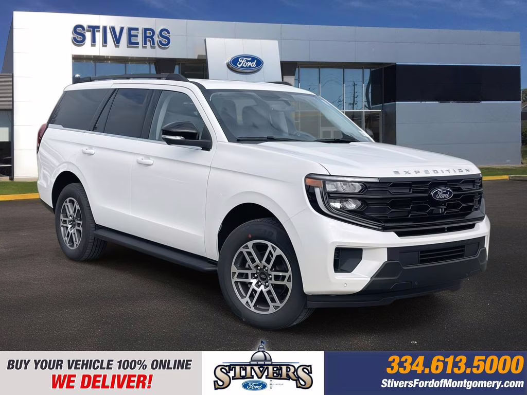 2026 Star White Metallic Tri-Coat Ford Expedition Active RWD SUV