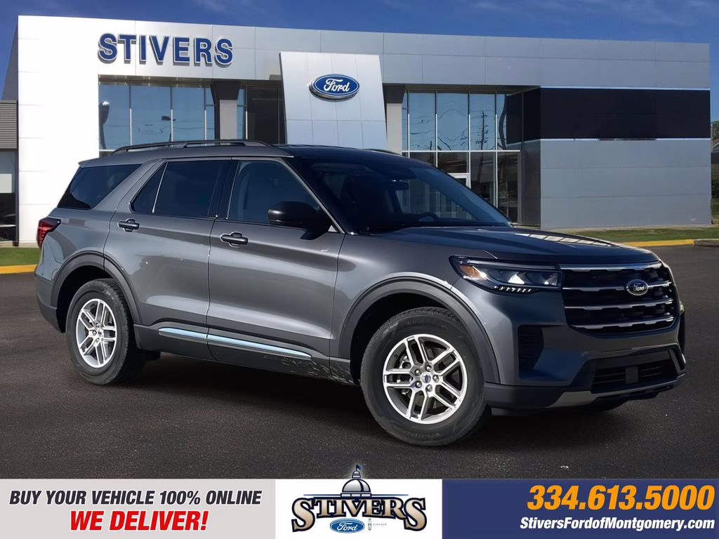 2025 Carbonized Gray Metallic Ford Explorer Active RWD SUV