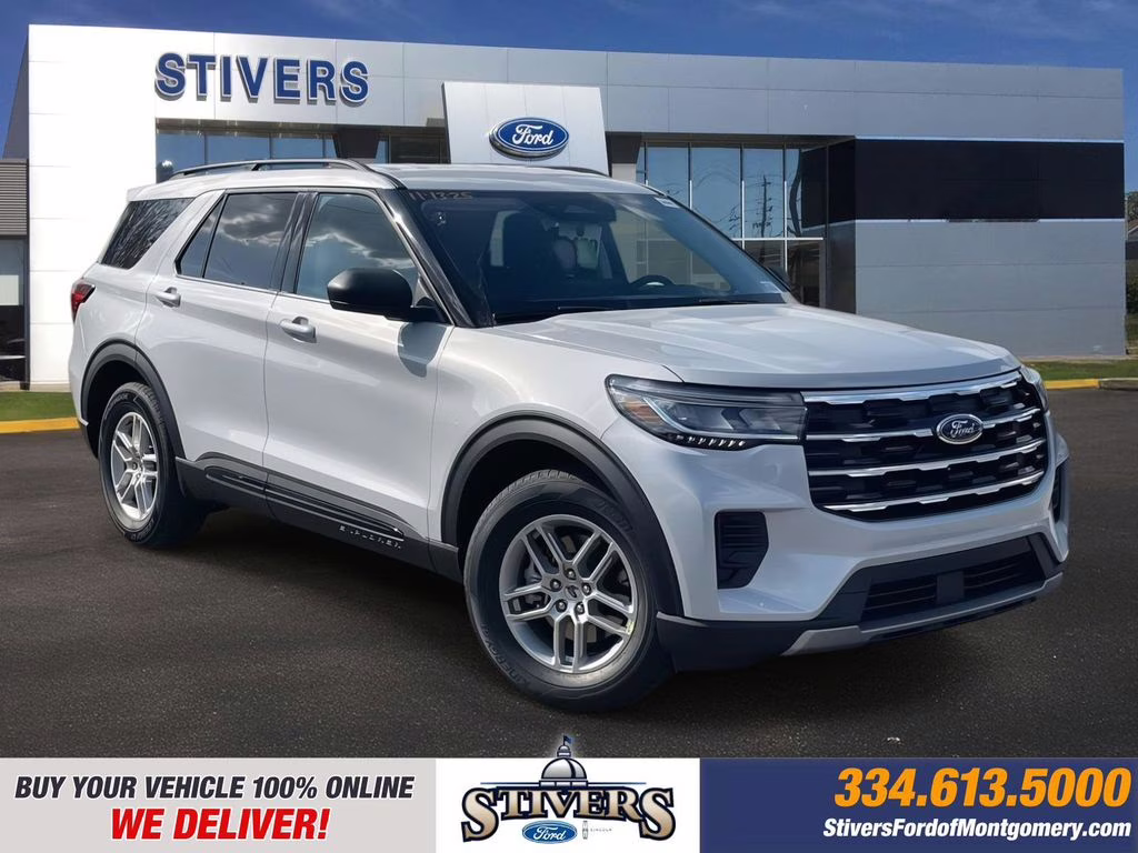 2026 Space White Metallic Ford Explorer Active RWD SUV