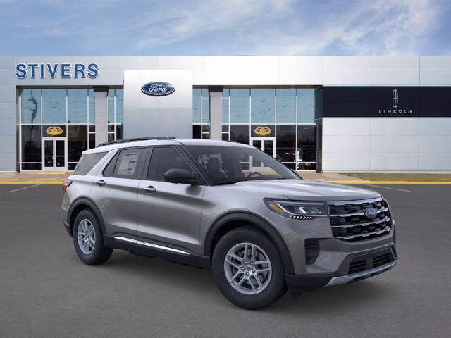2025 Gray Metallic Ford Explorer Active RWD SUV