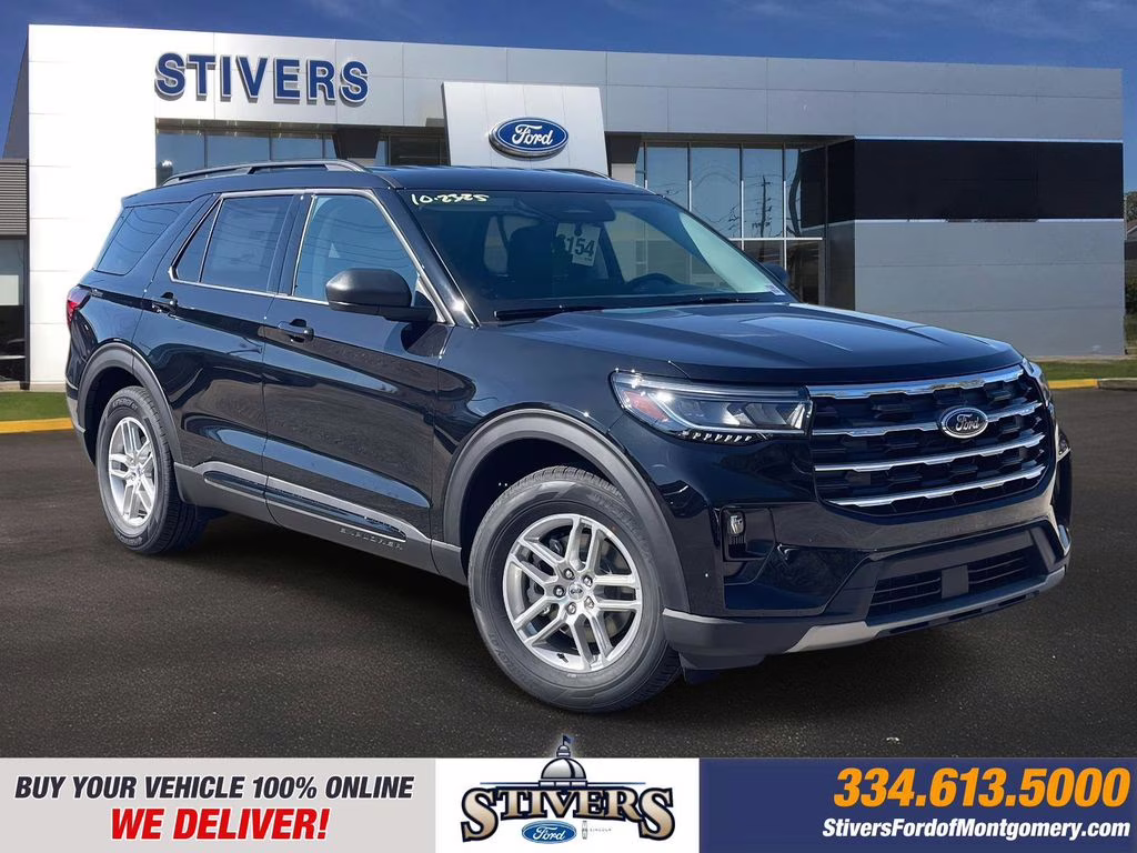 2026 Agate Black Metallic Ford Explorer Active RWD SUV