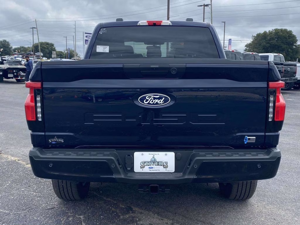 2025 Antimatter Blue Metallic Ford F-150 Lightning Flash AWD Truck