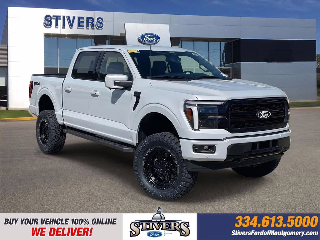 2025 Space White Metallic Ford F-150 Lariat 4X4 Truck